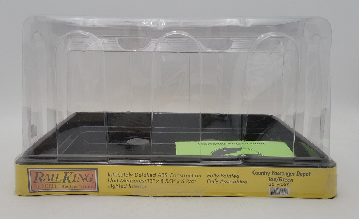 MTH 30-90302 O Gauge Tan/Green Country Passenger Depot VG/Box