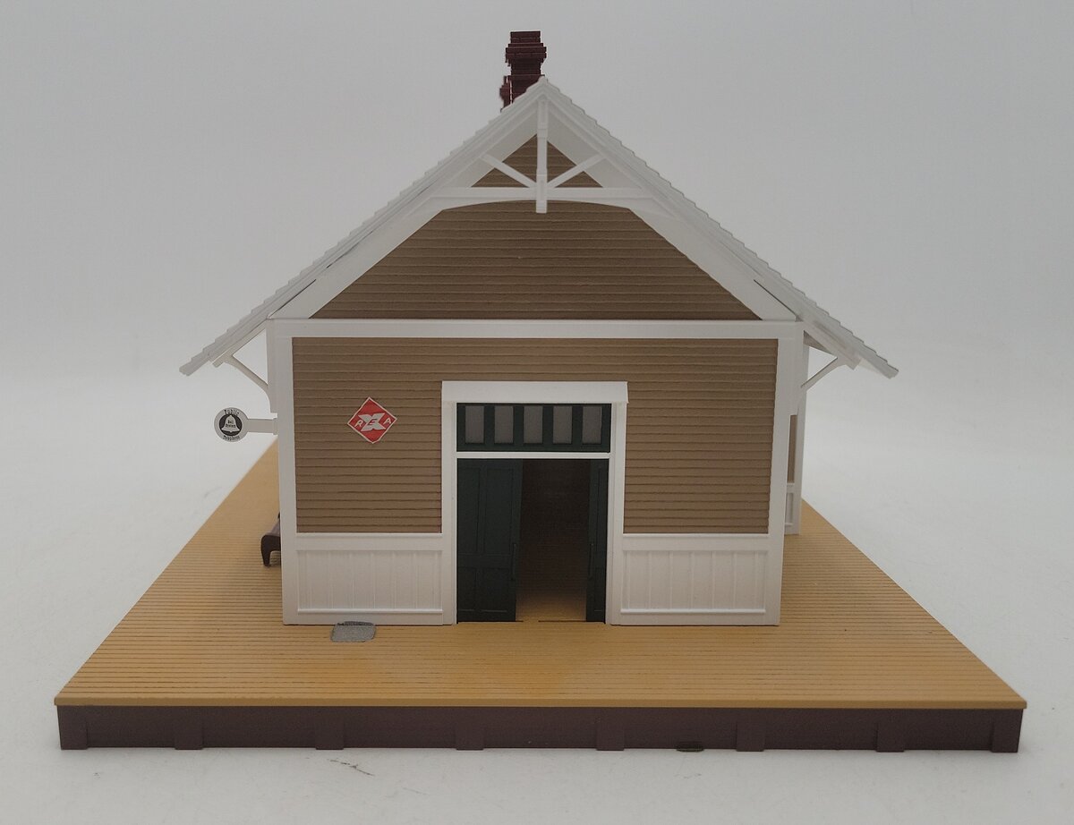MTH 30-90302 O Gauge Tan/Green Country Passenger Depot VG/Box