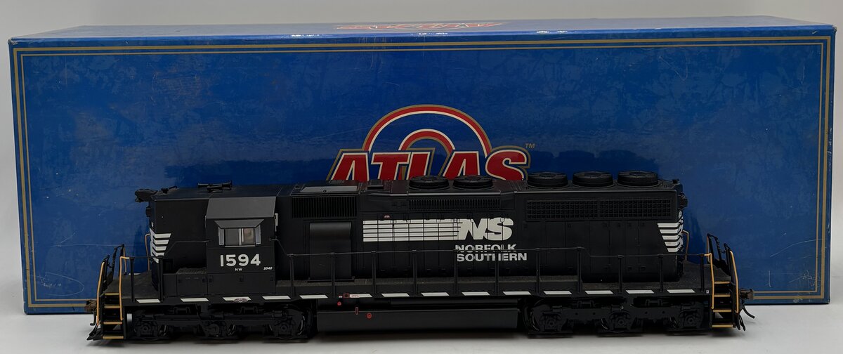 Atlas 3512-1 O Scale Norfolk Southern Powered Diesel Loco #1594 (2-Rail) EX/Box