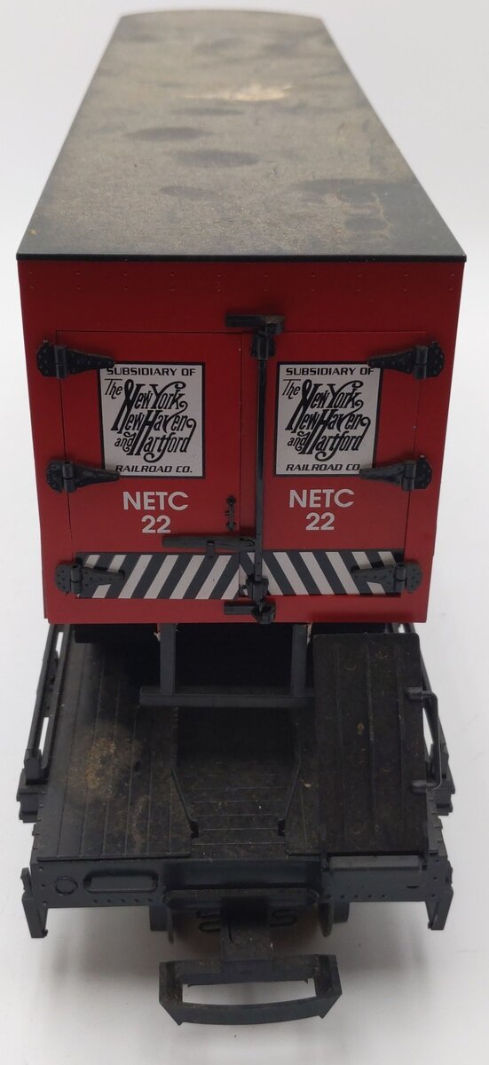 USA Trains 17011 G New England Transportation Piggyback Flatcar with Trailer EX