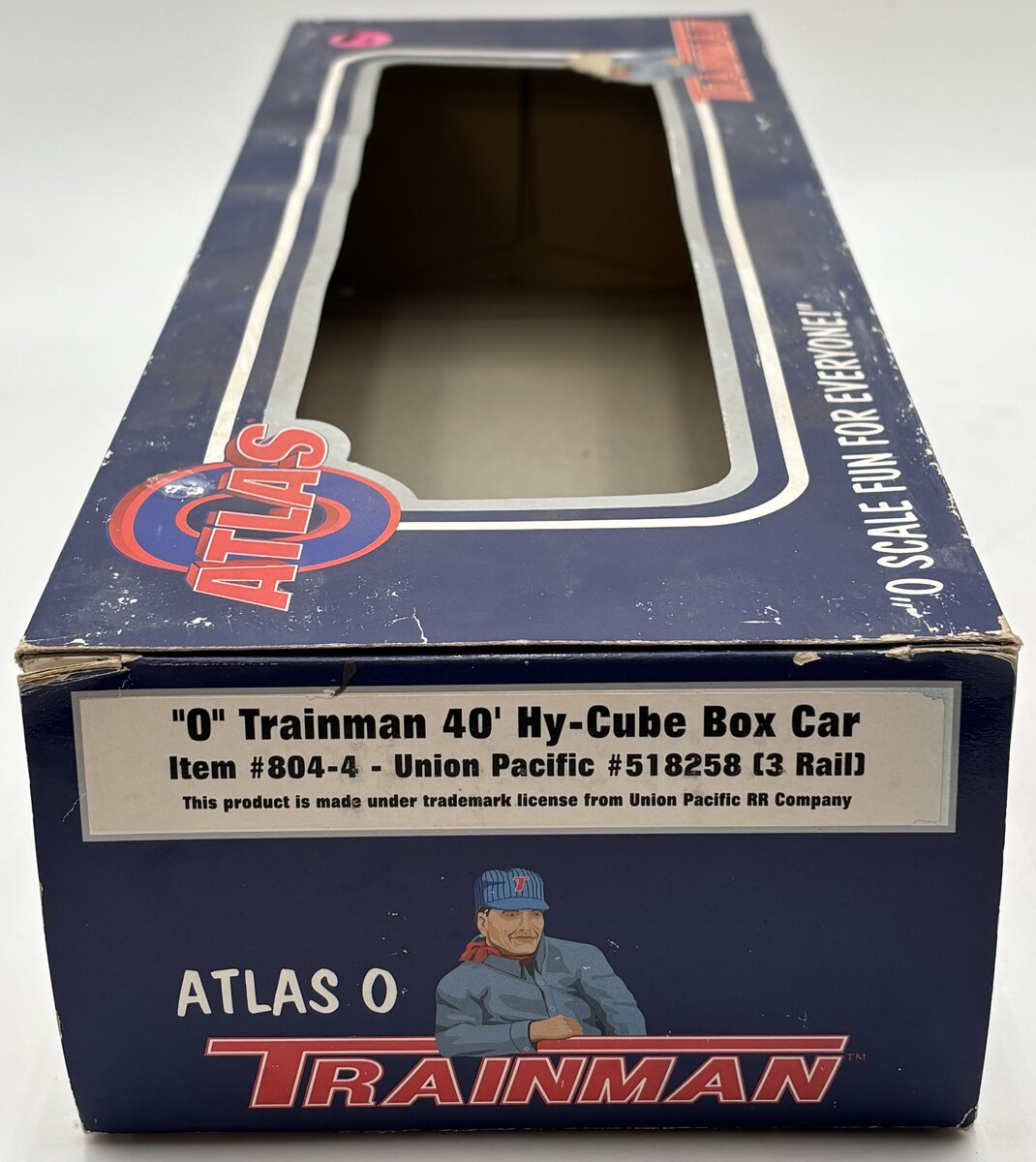Atlas 804-4 O Scale 2-Rail Custom Weathered UP 40' Hi-Cube Boxcar #518258/Box