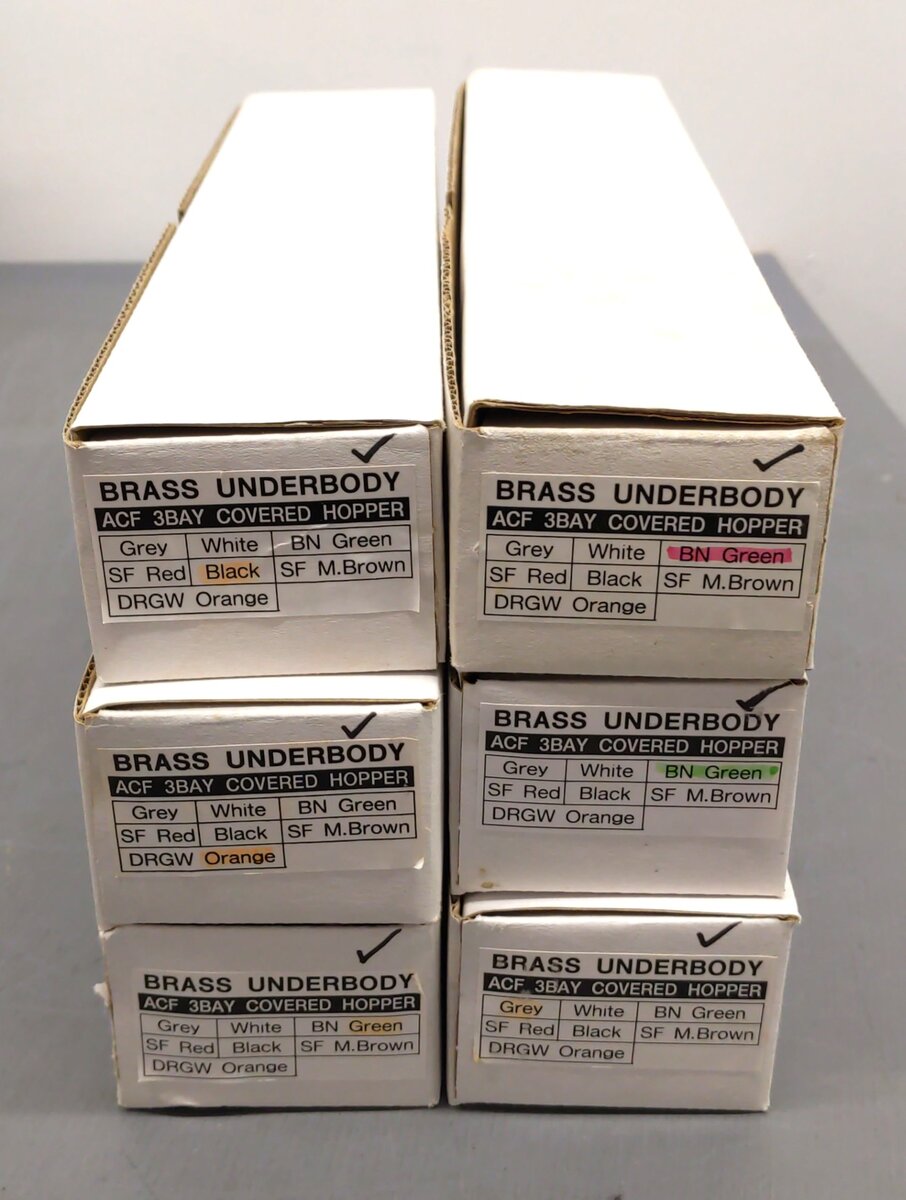 Assorted Pecos River Brass O Scale Bodies [6] EX/Box