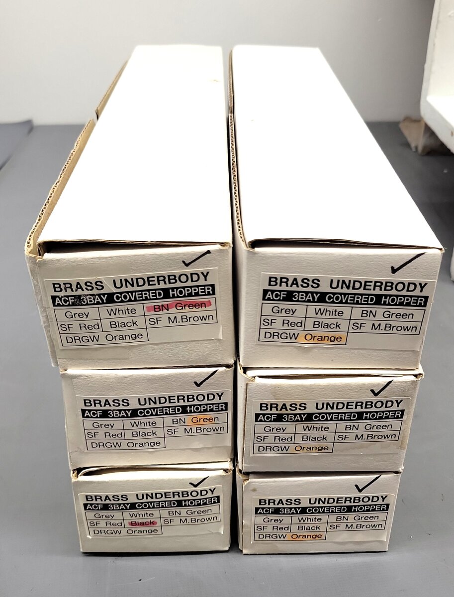 Assorted Pecos River Brass O Scale Bodies [6] EX/Box