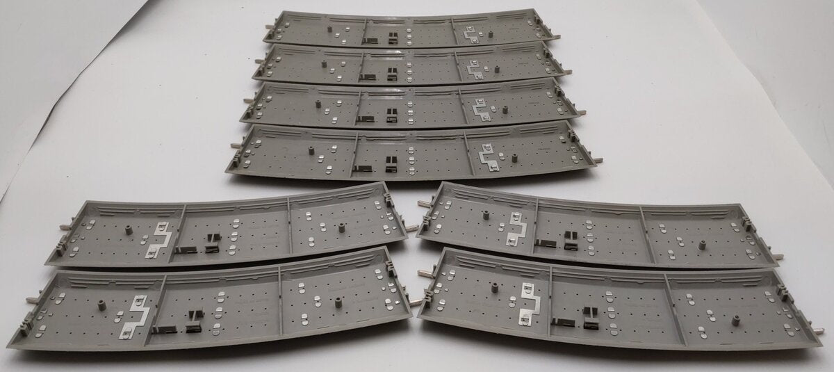 Lionel O Gauge Assorted Curved Fastrack Sections [8] VG