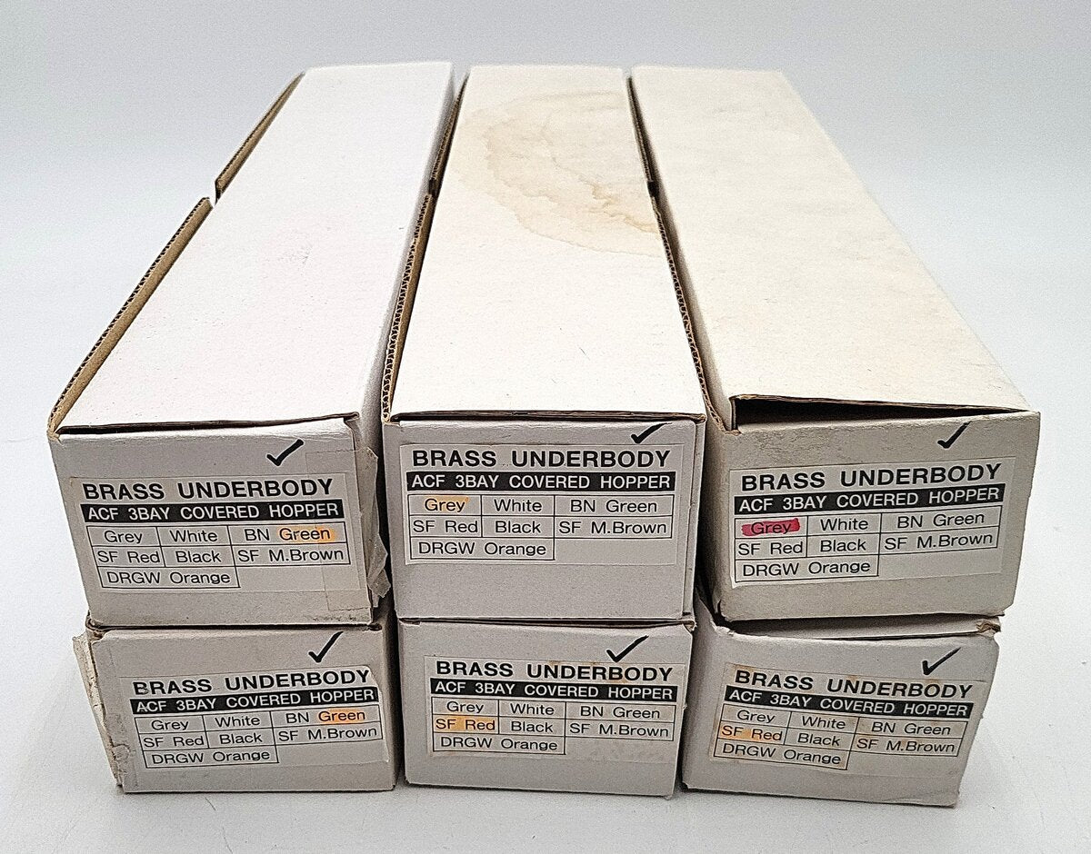 Assorted Pecos River Brass O Scale Bodies [6] EX/Box