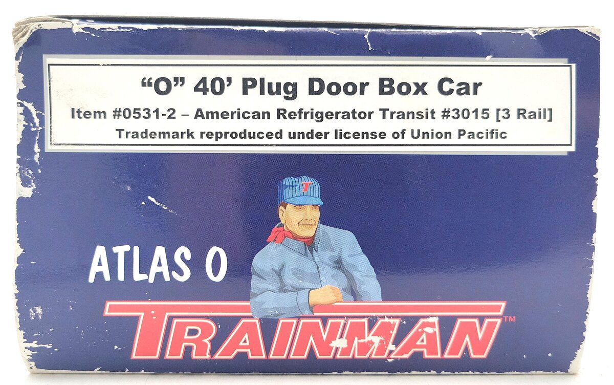 Atlas 0531-2 O Scale RFR 40' Boxcar (3 Rail) #3015 LN/Box