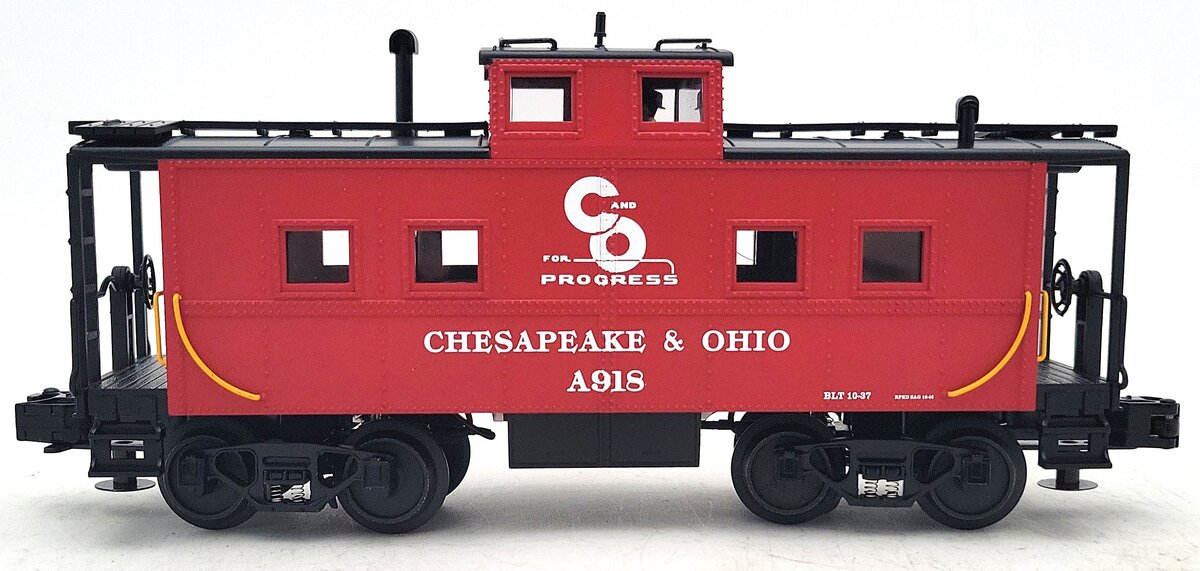 MTH 30-77033 O Gauge Chesapeake & Ohio Steel Caboose #A918 LN/Box