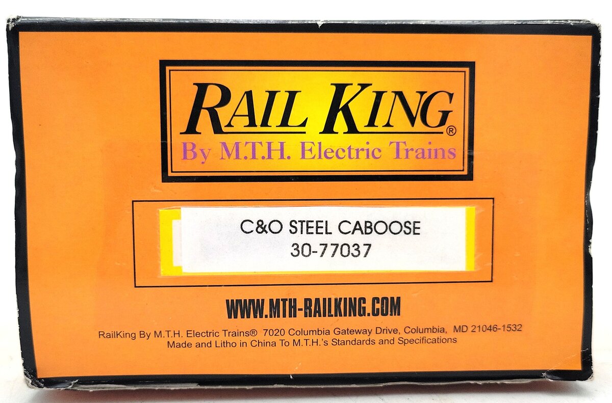 MTH 30-77033 O Gauge Chesapeake & Ohio Steel Caboose #A918 LN/Box