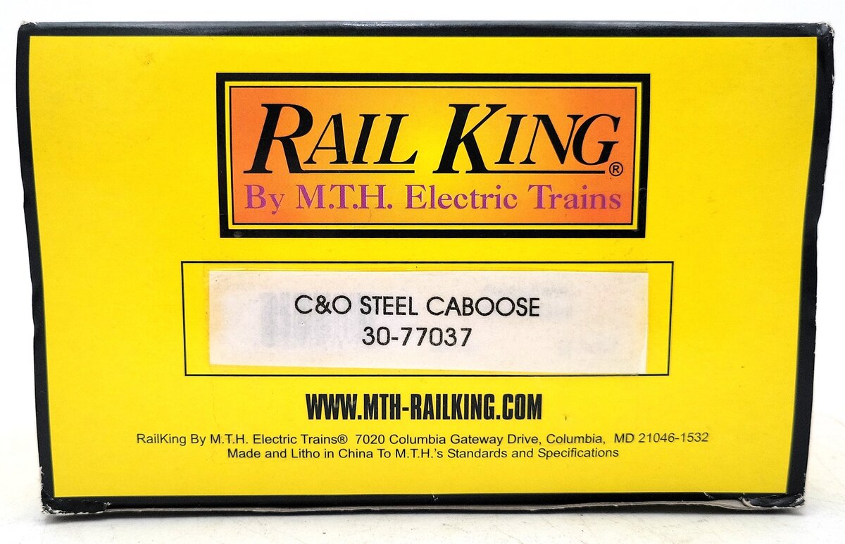 MTH 30-77033 O Gauge Chesapeake & Ohio Steel Caboose #A918 LN/Box