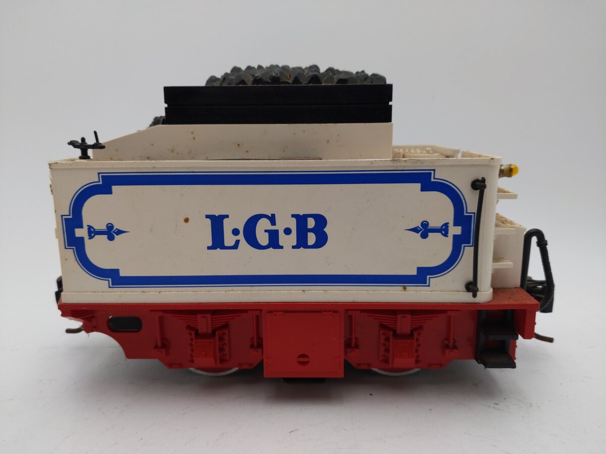 LGB 2217/6 G Scale Circus Twin Axle Motorized Coal Tender EX