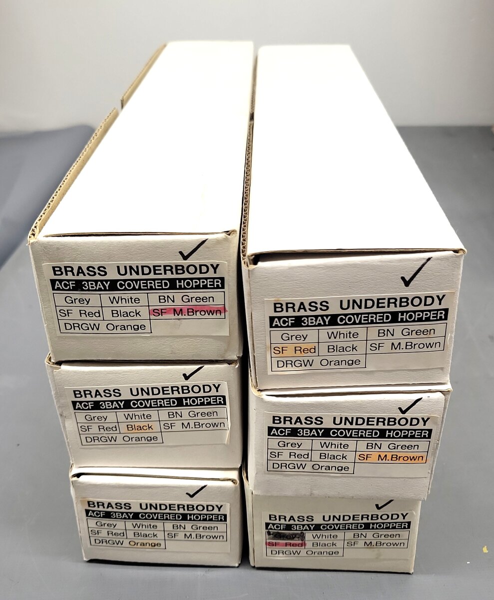 Assorted Pecos River Brass O Scale Bodies [6] EX/Box