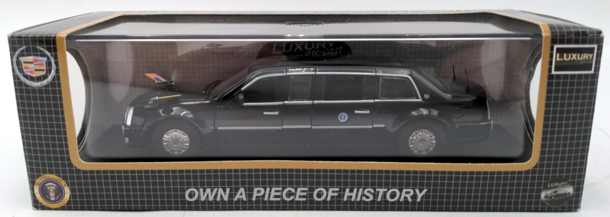 Luxury LDPL600 1:43 Scale Diecast Presidential Edition Limousine 2009 Cadillac VG/Box