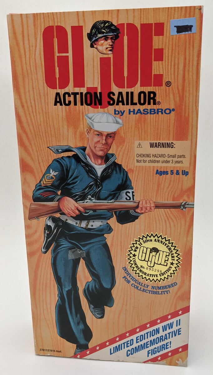 Hasbro GI Joe WWII 50th Anniversary Action Sailor 12" American Figure LN/Box