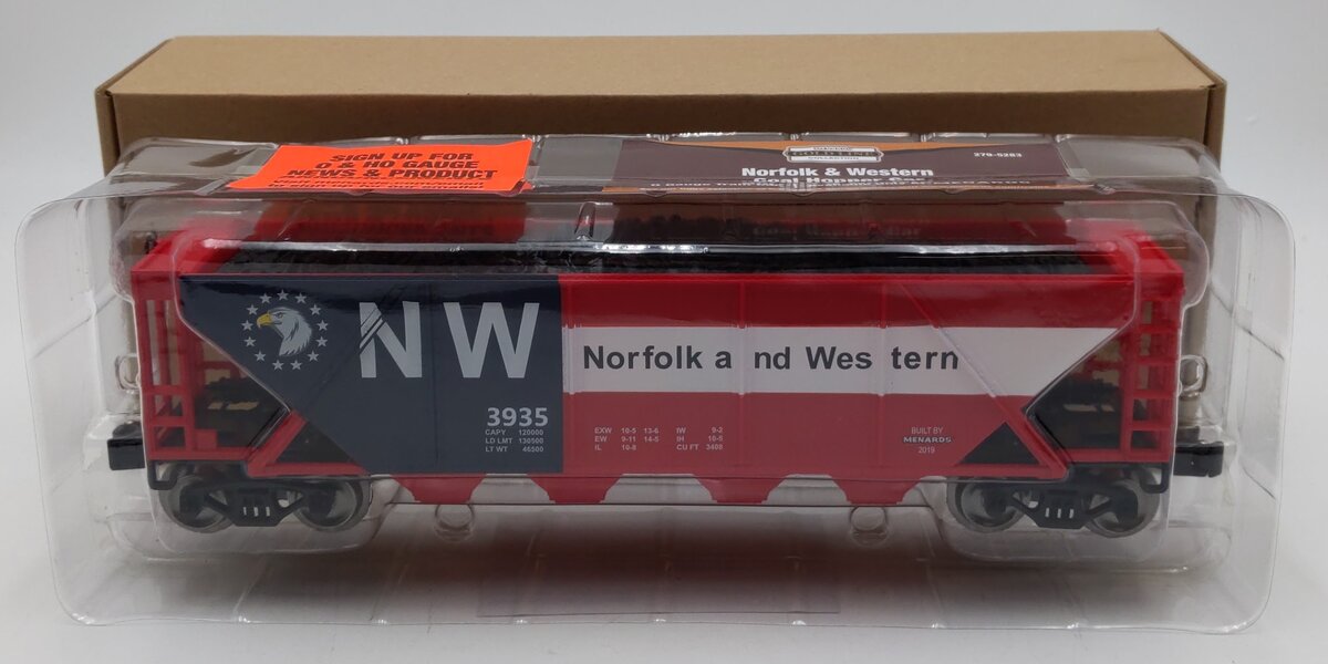 Menards 279-5283 O Norfolk & Western Coal Hopper Car #3935 NIB