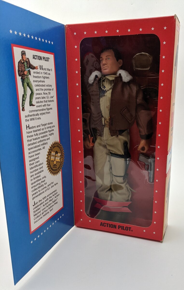 Hasbro GI Joe WWII 50th Anniversary Action Pilot LN/Box