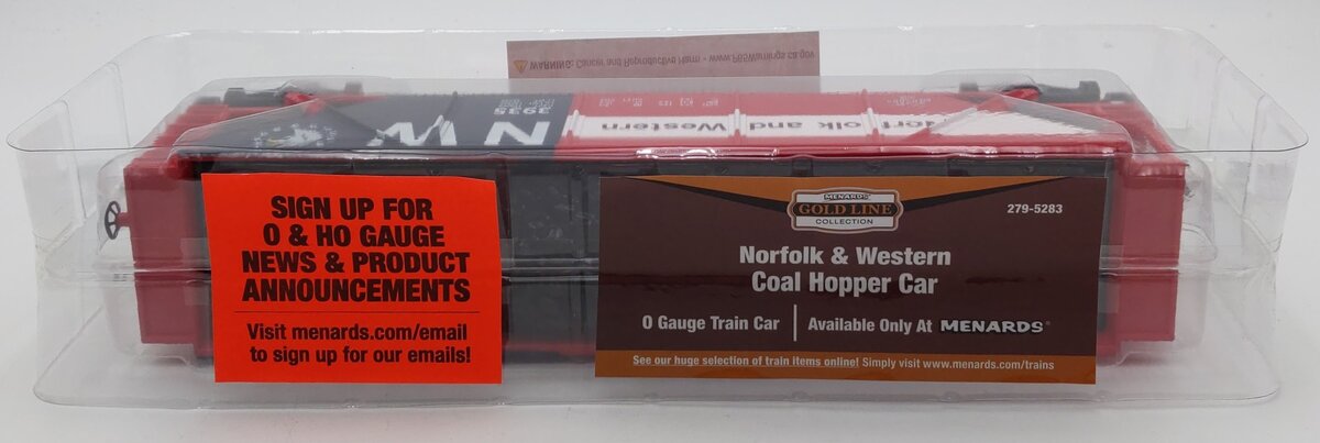 Menards 279-5283 O Norfolk & Western Coal Hopper Car #3936 NIB