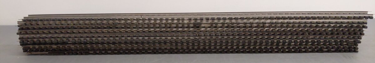 Gargraves S Gauge Tinplate 37" Wood Tie Straight Track Sections [10] VG