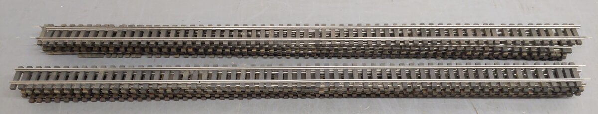 Gargraves S Gauge Tinplate 37" Wood Tie Straight Track Sections [10] VG
