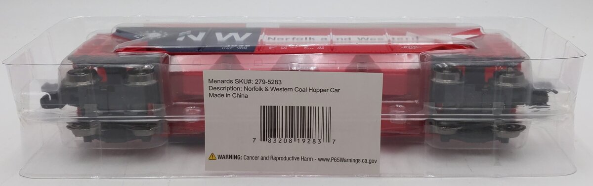 Menards 279-5283 O Norfolk & Western Coal Hopper Car #3925 NIB