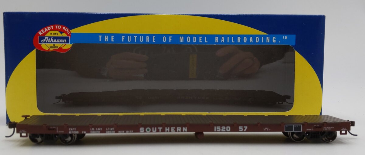 Athearn 92681 HO Scale Southern 60' Flat Car #152057 LN/Box