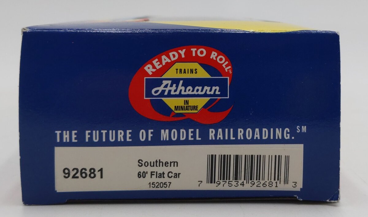 Athearn 92681 HO Scale Southern 60' Flat Car #152057 LN/Box