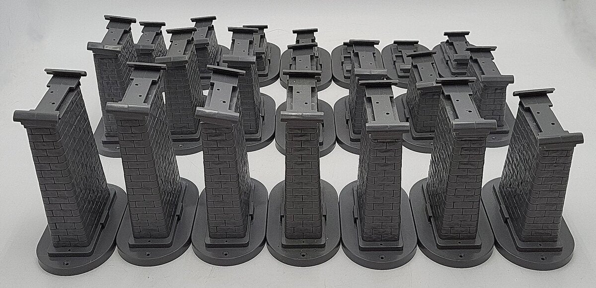 MTH 40-1135 O RealTrax Graduated Trestle System (Pack of 21) EX