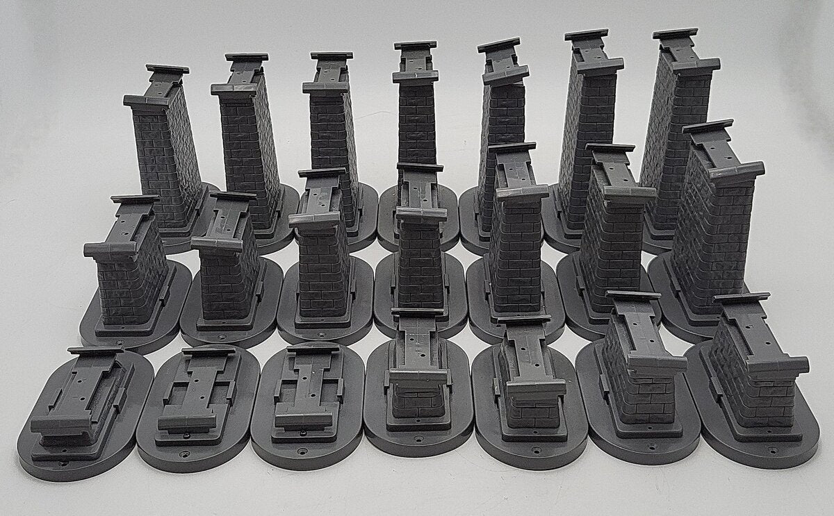 MTH 40-1135 O RealTrax Graduated Trestle System (Pack of 21) EX