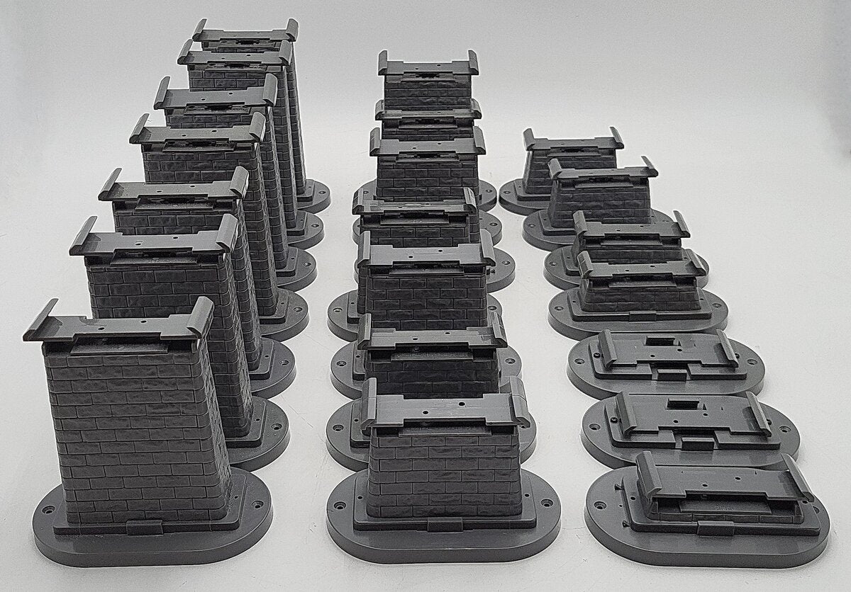 MTH 40-1135 O RealTrax Graduated Trestle System (Pack of 21) EX