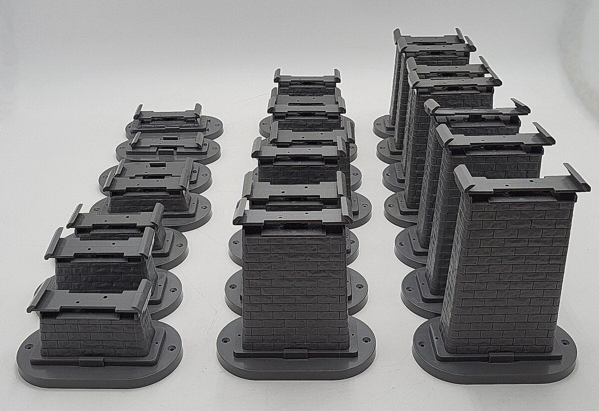 MTH 40-1135 O RealTrax Graduated Trestle System (Pack of 21) EX