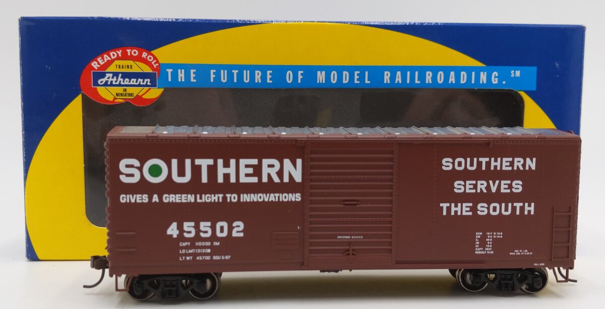 Athearn 70132 HO Southern 40' Moderized Box Car #45502 LN/Box