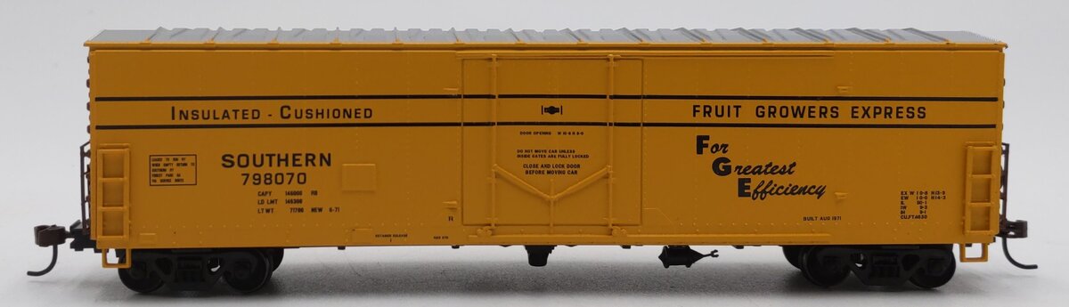 Athearn 91253 HO Scale Fruit Growers Express/Southern 50' Boxcar #798070 LN/Box