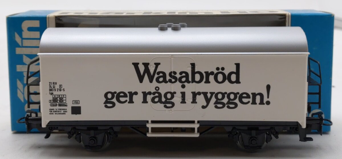 Marklin 4566 HO Scale Wasabrod Beer Car EX/Box