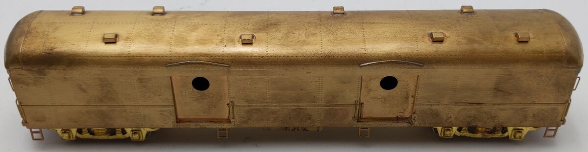Custom NJ Brass PS-702 HO Scale Brass Pennsylvania Baggage Express Car VG/Box