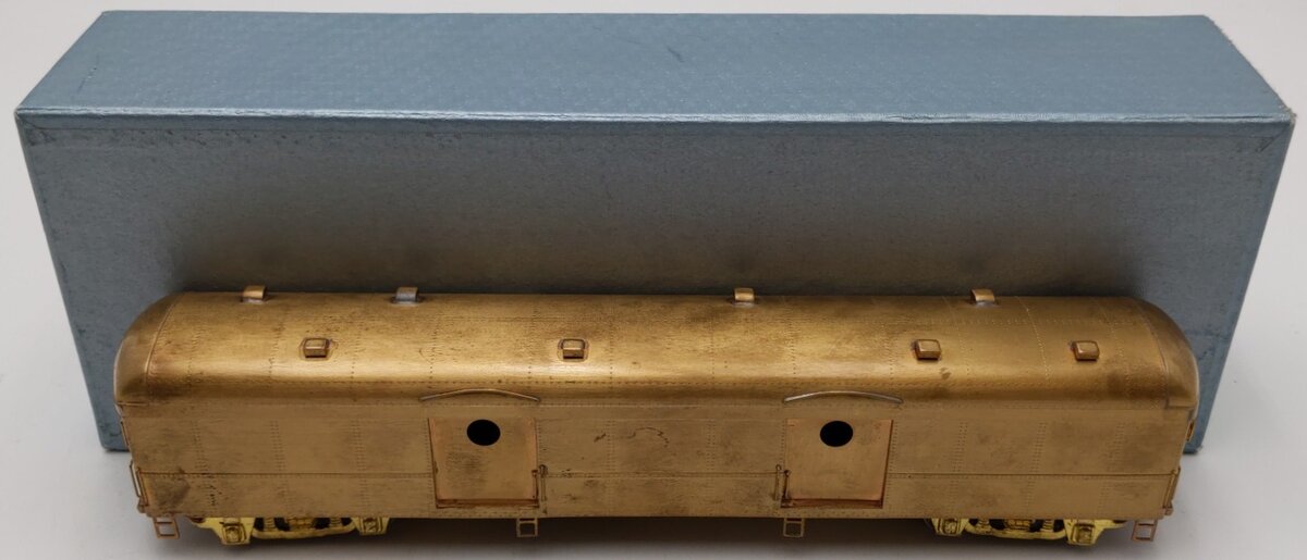 Custom NJ Brass PS-702 HO Scale Brass Pennsylvania Baggage Express Car VG/Box