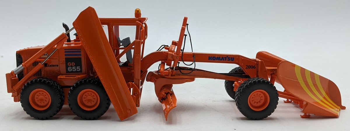 First Gear 59-3085 1:50 Diecast Komatsu GD655 Motorgrader with Snow Plow LN/Box