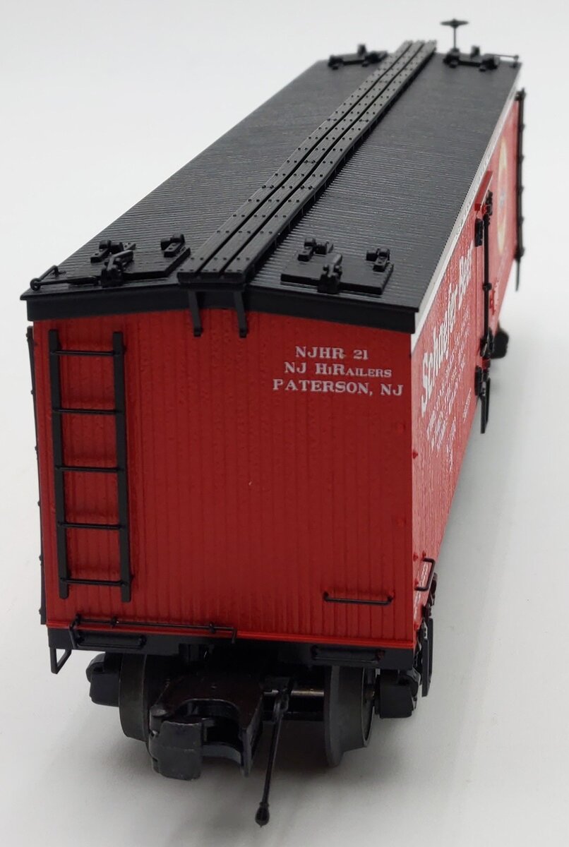 MTH 20-94425 O Scale Schaefer Beer 36' Woodsided Reefer Car #21 LN/Box