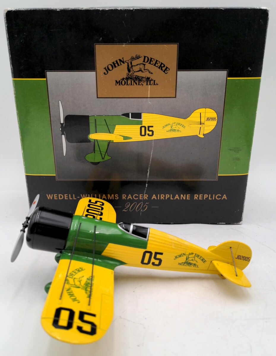 SpecCast 43003 John Deere Wedell-Williams Racer Airplane LN/Box