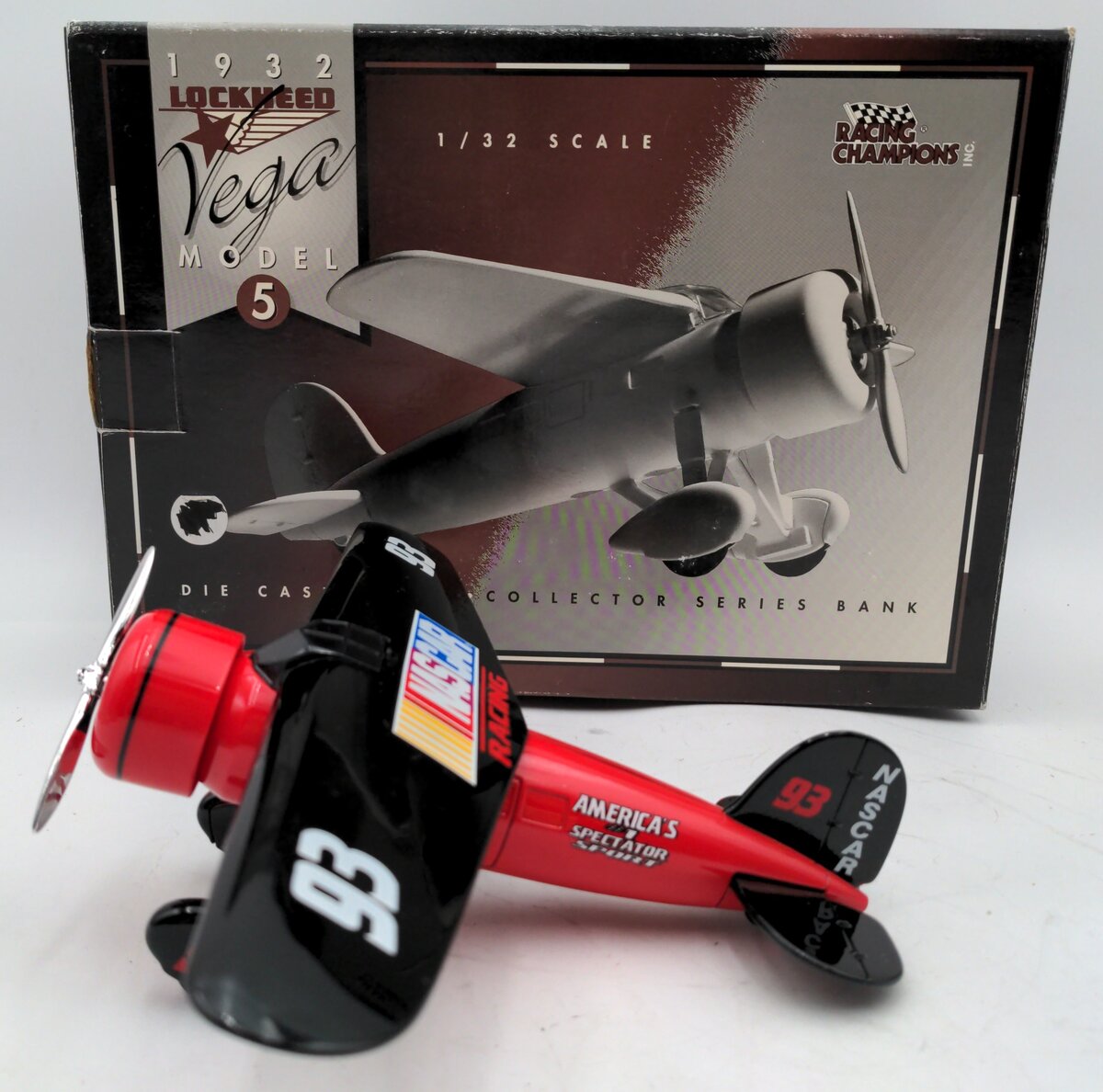 Liberty Classic 1:32 Scale Racing Champions 1932 Nascar Racing 93 Mega Plane LN/Box