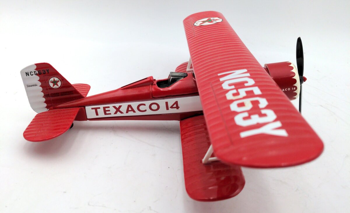 Ertl F121 1931 Stearman Diecast Replica Bi-Plane Coin Bank VG/Box
