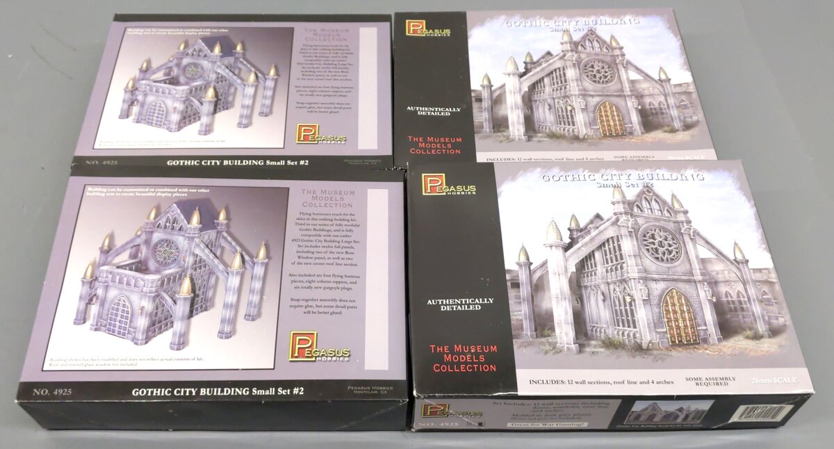 Pegasus Hobby 4925 28mm Gothic City Building Small Set #2(4) VG
