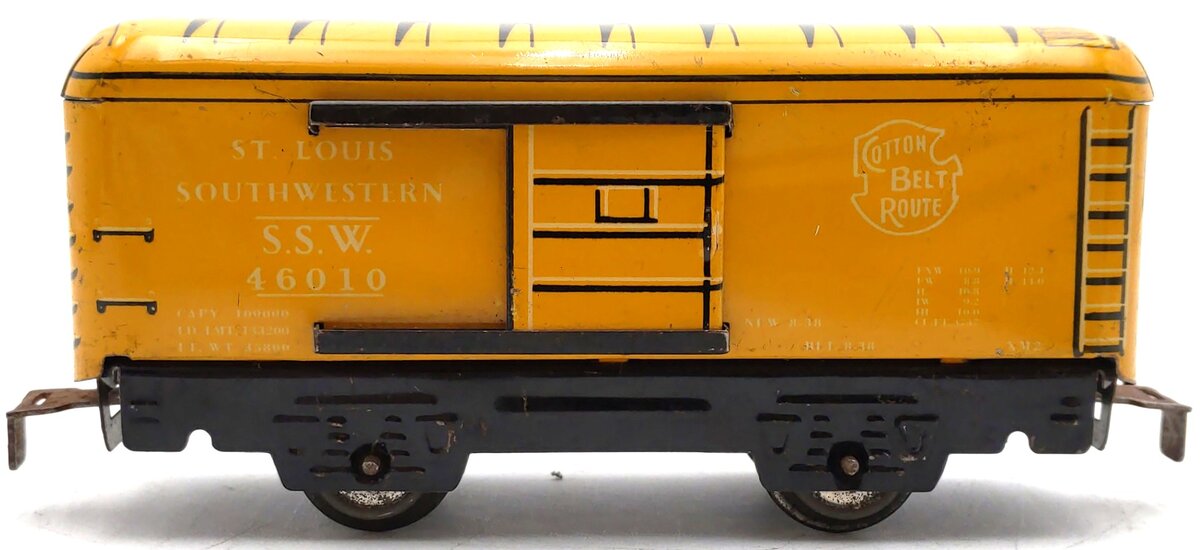 Marx 46010 Vintage O Scale St. Louis Southwestern Tinplate Boxcar VG