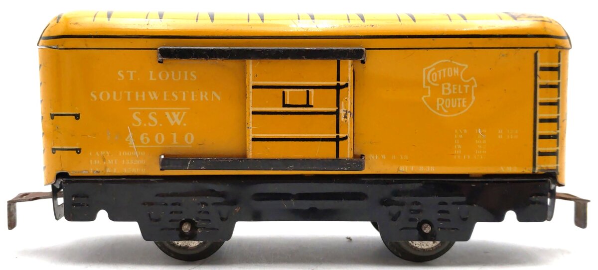 Marx 46010 Vintage O Scale St. Louis Southwestern Tinplate Boxcar VG