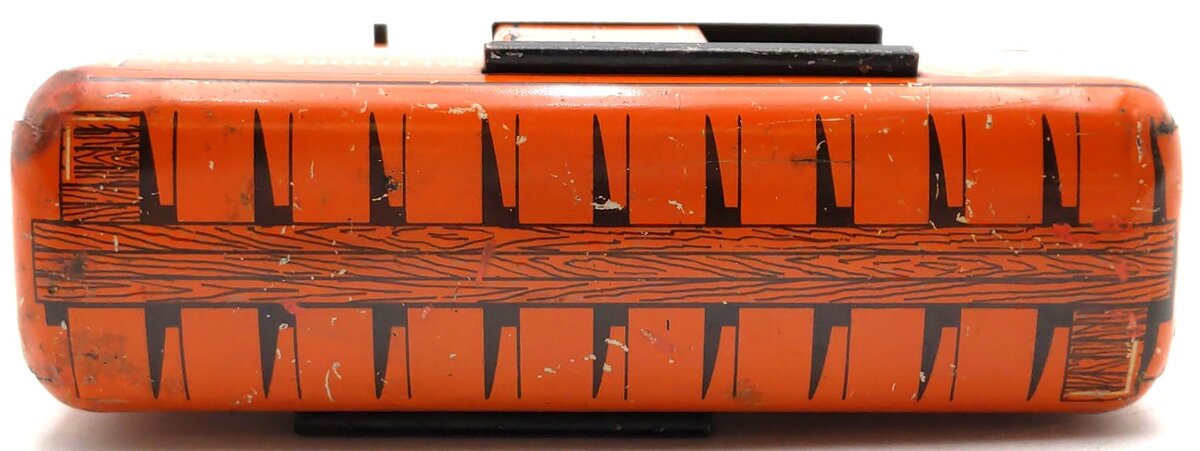 Marx O Gauge Prewar Baltimore & Ohio Orange Litho Boxcar #384299 VG