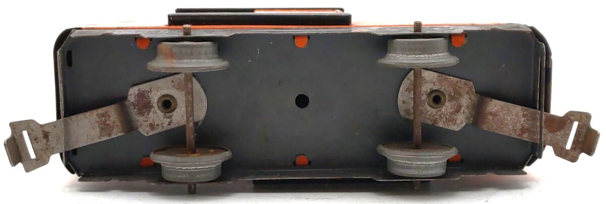 Marx O Gauge Prewar Baltimore & Ohio Orange Litho Boxcar #384299 VG