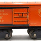 Marx Vintage O Scale Tinplate Orange Boxcar #46010 - RARE VG
