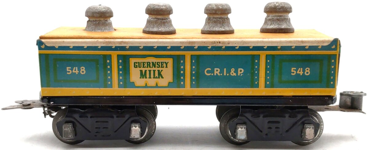 Marx 548 Vintage O C.R.I.&P. Lithographed Tinplate Gondola VG