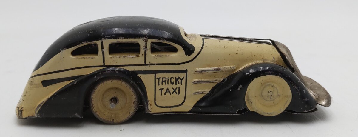 Marx 1935 Tricky Taxi Windup Up Car w/Key VG