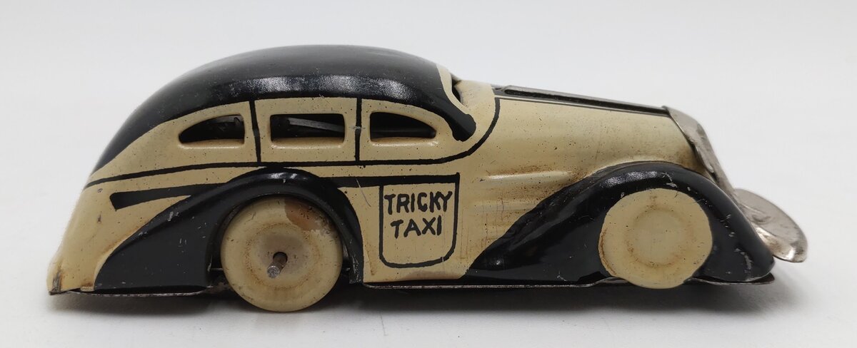 Marx 1935 Tricky Taxi Windup Up Car w/Key VG