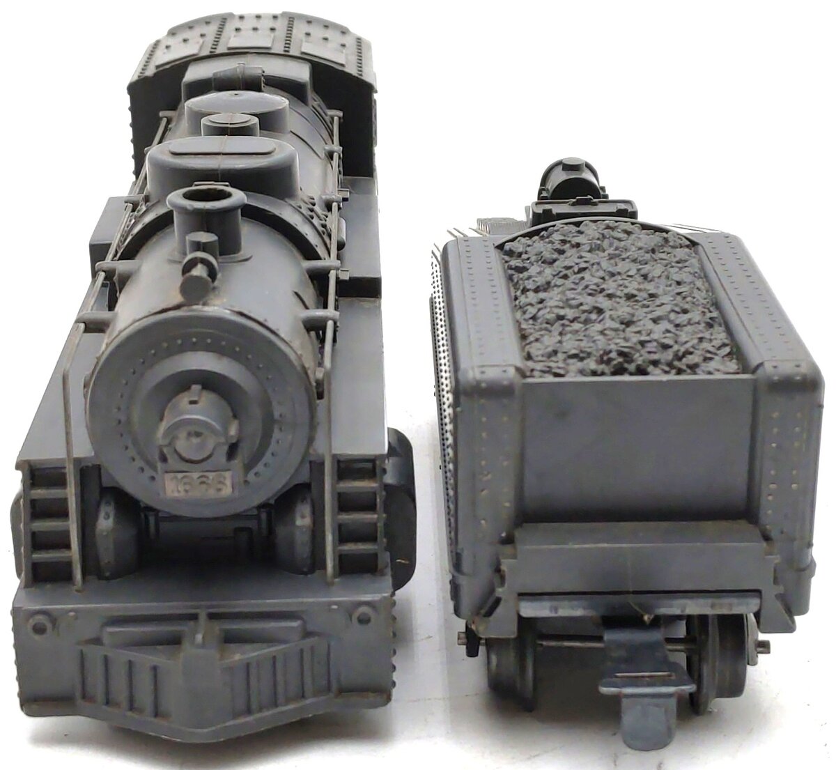 Marx 1666 Vintage O 2-4-2 Santa Fe Steam Locomotive & Tender VG