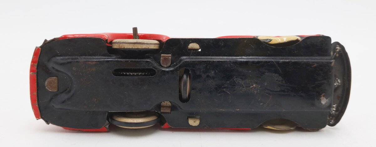 Marx 1930'S Red Tricky Taxi Windup Up Car w/o Key VG